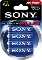 Sony LR6 4x AA Plus Alkaline batterijen