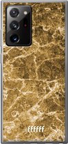 6F hoesje - geschikt voor Samsung Galaxy Note 20 Ultra -  Transparant TPU Case - Gold Marble #ffffff