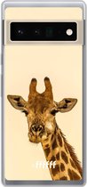 6F hoesje - geschikt voor Google Pixel 6 Pro -  Transparant TPU Case - Giraffe #ffffff