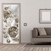 Fotobehang voor deuren - Photo wallpaper - Bubble abstraction I.