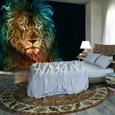 Zelfklevend fotobehang - Abstract lion.