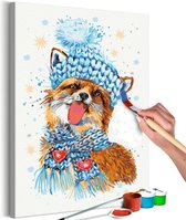 Doe-het-zelf op canvas schilderen - Impish Fox.