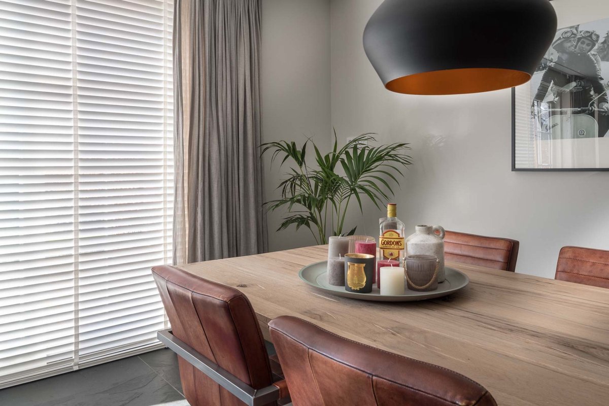 Dutchblinds® Houten Jaloezieën - 50mm - Wit - 160 x 250 cm - Breedtematen van 40 t/m 300 cm