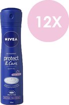 Nivea Deodorant Spray Woman Protect & Care (Voordeelverpakking) - 12 x 150 ml