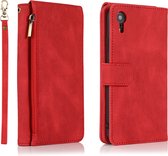 Book Case Apple iPhone XR | Hoogwaardig PU Leren Telefoonhoesje | Pasjeshouder | Rood