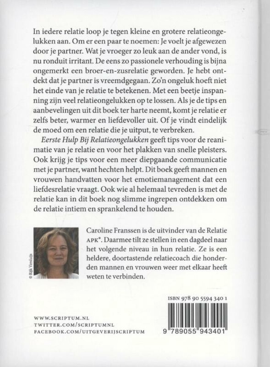 Eerste hulp bij relatieongelukken - back cover