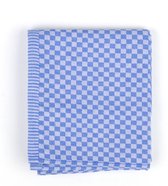 Bunzlau Castle Tea Towel Small Check Royal Blue 100% Katoen