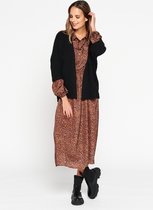 LOLALIZA Gebreide cardigan - Zwart - Maat L/XL