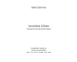 Omslag van Invisible Cities