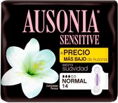 Ausonia Sensitive Pads Normal Wings 14u