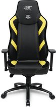 L33T-GAMING - E-Sport Pro Excellence Gaming Stoel - Extra breed (L) - Draagvermogen tot 150 Kg - Geel Zwart