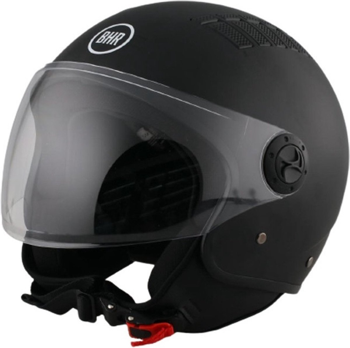 BHR 810 air nero | vespa helm | mat zwart | maat XS