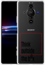 Sony Xperia Pro-I Hoesje Think outside the Box Designed by Cazy