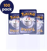Pokéjol Semi Rigid Card Holders - 100 Pack - Kaarthouders - Grading Sleeves - Anti Buiging - Geschikt voor Pokémon , Yu Gi Oh & Magic the Gathering - Toploader - Hard Case - Opslag