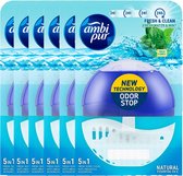 Ambi Pur Fresh Water & Mint Toiletblok -  6 x 55 ml