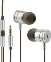 In-ear oortjes Stereo Aluminium - Zilver