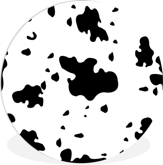 Une illustration d'un motif de vaches Assiette en plastique cercle mural ⌀ 120 cm - impression photo sur cercle mural / cercle vivant (décoration murale) XXL / Groot format!