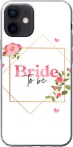 Geschikt voor iPhone 12 hoesje - Huwelijk - 'Bride to be' - Quotes - Spreuken - Siliconen Telefoonhoesje