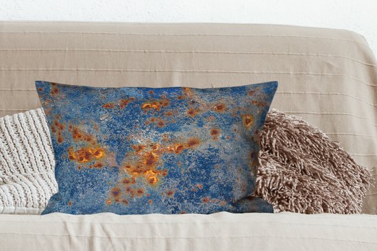 Coussins Coussins décoratifs - Oreillers Salon - 60x40 cm - Or - Rouille - Vintage