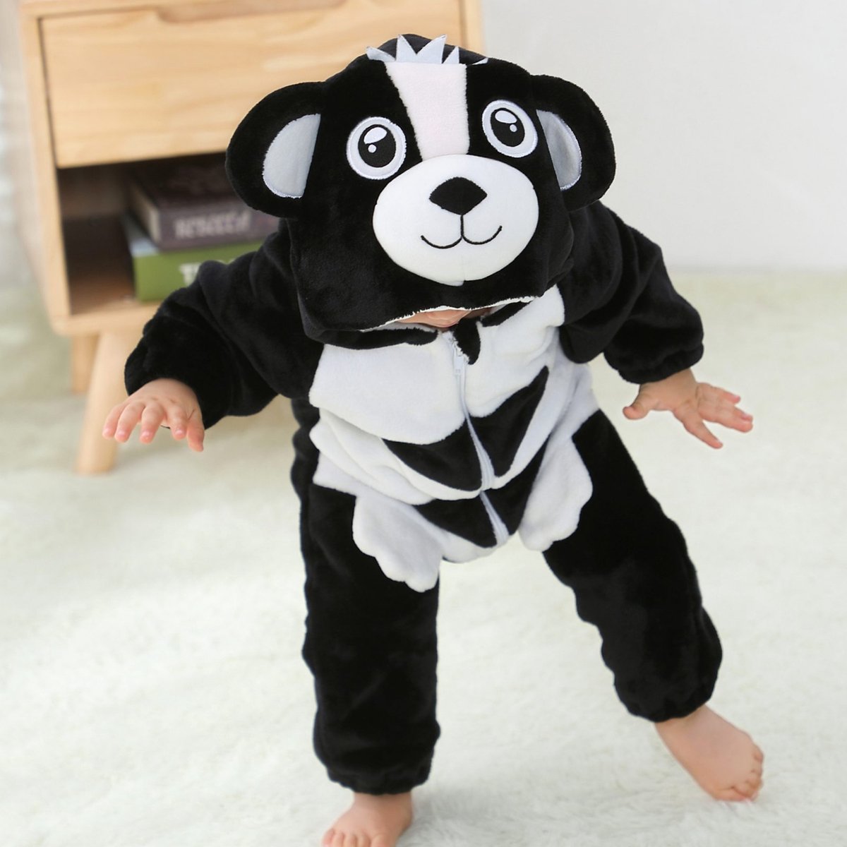 JAXY Baby Onesie - Baby Rompertjes - Baby Pyjama - Baby Pakje - Baby Verkleedkleding - Baby Kostuum - Baby Winterpak - Baby Romper - Baby Skipak - Baby Carnavalskleding - EU 74/80 (label 90) - Hond Zwart — afbeelding 5
