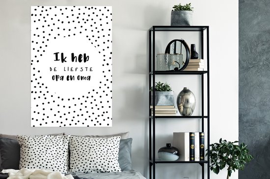 Affiche 'J'ai le grand-père et la grand-mère les plus adorables' - Proverbes - Citations - 80x120 cm