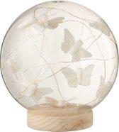 Stolp | glas | wit - naturel | 15x15x (h)16 cm
