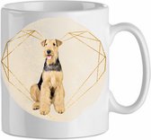 Mok Airdale terrier 4.1| Hond| Hondenliefhebber | Cadeau| Cadeau voor hem| cadeau voor haar | Beker 31 CL