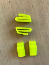 skihelm clips voor mondkapje geel -1 set 2 stuks