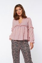 Lofty Manner Blouse Blouse Thalissa Mr08 1  Pink Dames Maat - L