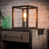 Vierkante buis Tafellamp - excl led lampen - E27 - Grijs
