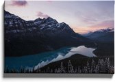 Walljar - Peyto Lake - Muurdecoratie - Canvas schilderij