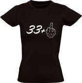 34 jaar Dames t-shirt | verjaardag | feest | cadeau | Zwart