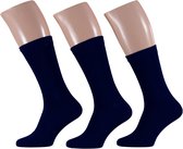 Apollo heren sokken met badstof zool 3-paar - 46 - Blauw