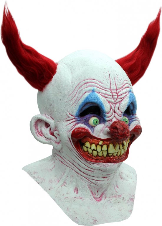 LePyCos Halloween Scary Clown Mask Latex Horror Killer Movie LED Full Head Costume Party Masquerade Accessories (Without Light