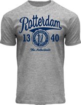 Fox T-shirt Seal Bridge Rotterdam - Heather Grey - L