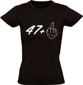 48 jaar Dames t-shirt | verjaardag | feest | cadeau | Zwart