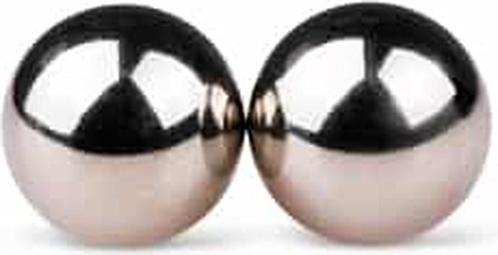 Geisha Collection Zilverkleurige magnetische Ben Wa Ballen 12 mm