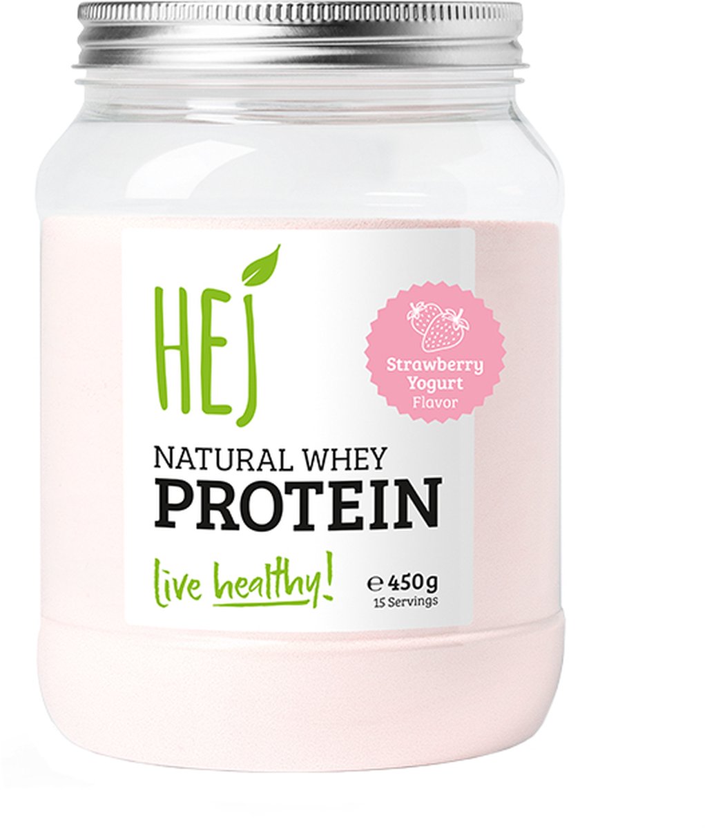 Natural Whey Protein (450g) Strawberry Yoghurt