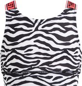 WE Fashion Meisjes sporttop met zebradessin