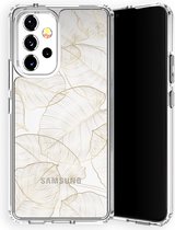 Selencia Zarya Fashion Extra Beschermende Backcover voor de Samsung Galaxy A53 - Gold Botanic