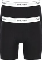 Calvin Klein Modern Cotton boxer brief (2-pack) - heren boxers lang - zwart -  Maat: L