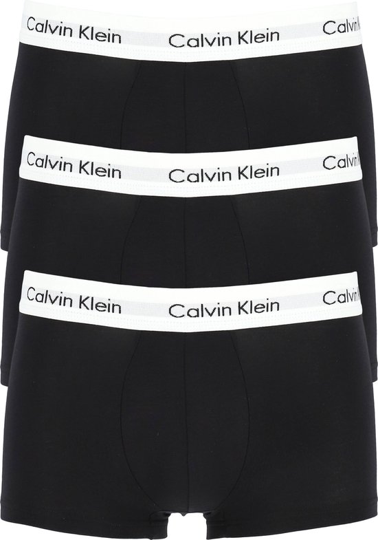 Calvin Klein 3-Pack Heren Low Rise Trunks - Zwart - Maat XL | bol.com