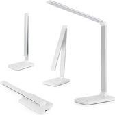 Supremium Draadloze oplader LED-bureaulamp | Opladen via USB Dimbaar Oogvriendelijke tafellamp| Touch Control Auto Timer Leeslamp