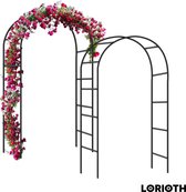 LORIOTH® Bruiloft Boog - Bruiloft Decoratie - Tuin Decoratie - Bruiloft Versiering - Bloemen - Bloemenboog - Zwart