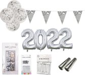 FOLIEZ® New Year's Eve feestversiering 2022 zilver