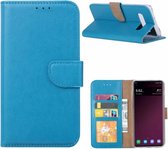 LuxeBass Hoesje geschikt voor Samsung Galaxy S10 - Bookcase Turquoise - portemonnee hoesje - telefoonhoes - gsm hoes - telefoonhoesjes