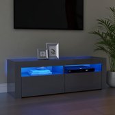 Decoways - Tv-meubel met LED-verlichting 120x35x40 cm hoogglans grijs