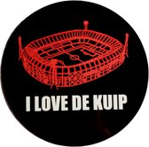 I love de kuip" ronde Rotterdamse flexibele magneet - diameter 5cm