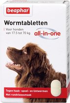 Beaphar All In One Ontwormingsmiddel - Hond - 17.5-70 kg - 2 Tabletten