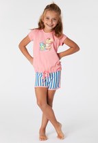Woody Meisjes-Dames Pyjama roze - maat 176